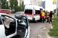 На Харьковском шоссе в Киеве пьяный водитель разбил две машины