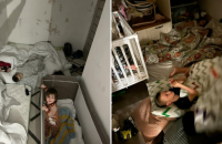 Головний рабин України порівняв фото своїх онуків, які ховаються в укриттях від атак РФ в Україні та від атак ХАМАС в Ізраїлі