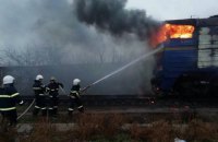 В Николаеве сгорел маневровый локомотив