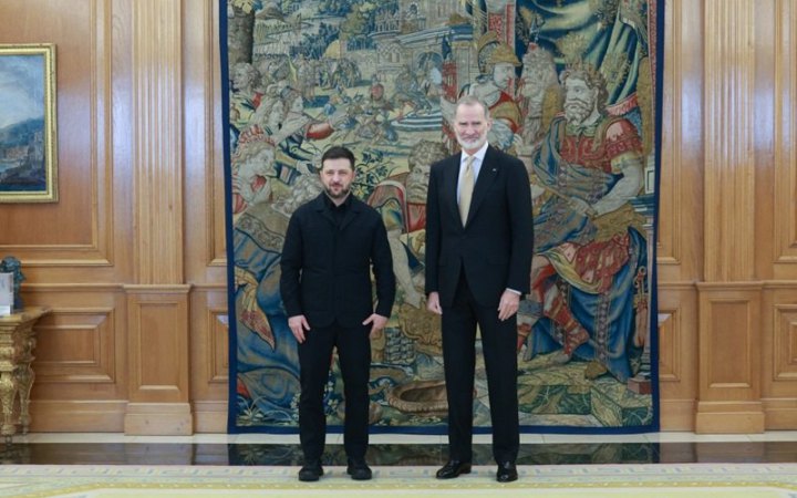 Зеленський зустрівся з Королем Іспанії Феліпе VI