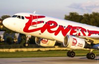 Італійському лоукостеру Ernest Airlines, що літає в Україну, призупинили ліцензію