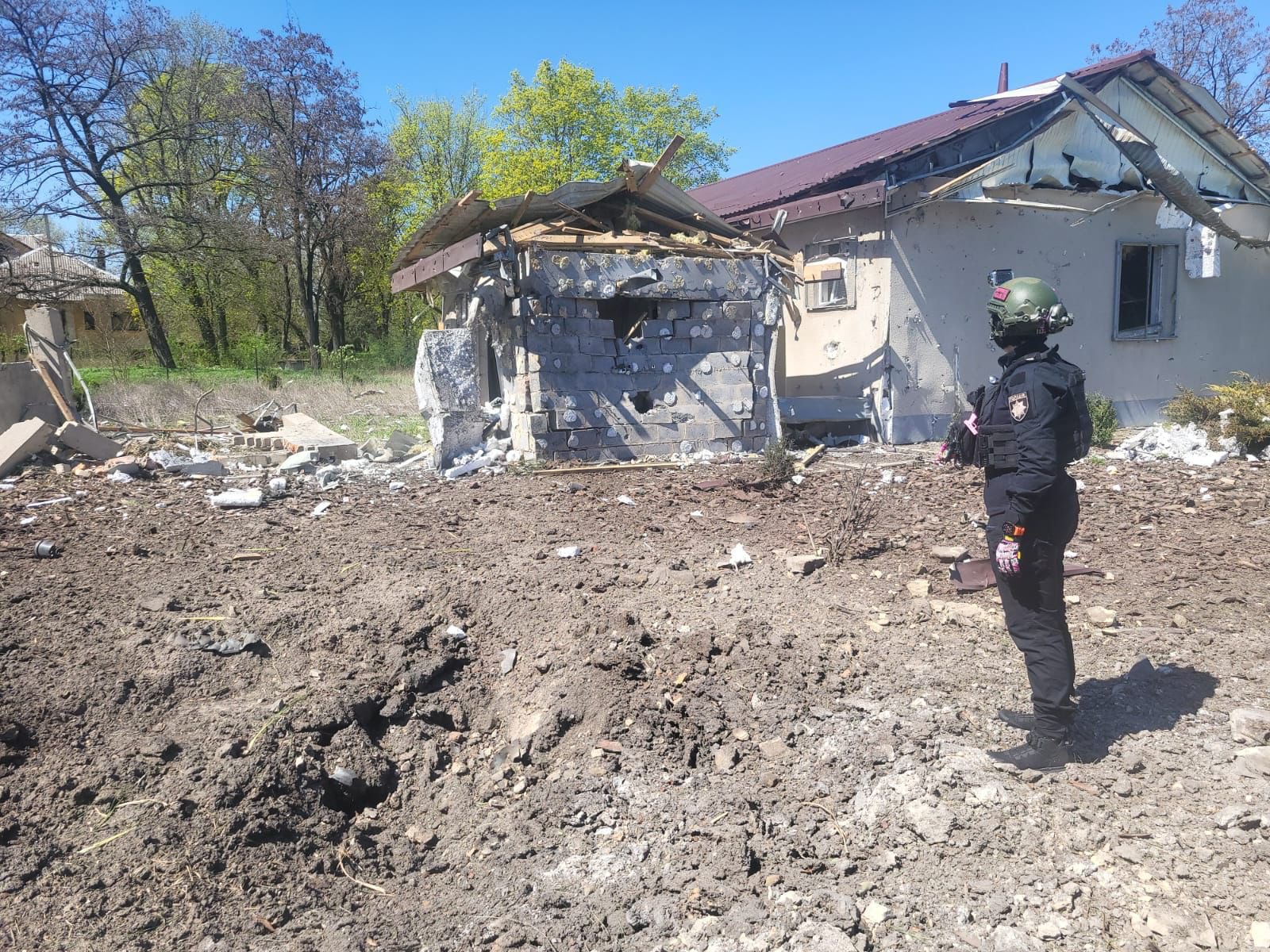 наслідки російського обстрілу Костянтинівки