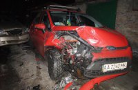 Неадекватный СБУшник в Киеве протаранил три машины