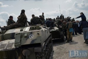 Військові повертаються з Краматорська в місця постійної дислокації