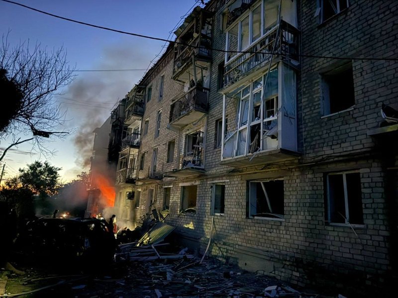 Балаклія, наслідки обстрілу 