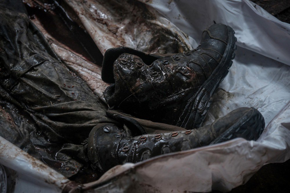 Ідентифікація останків російського окупанта загиблого в бою на лінії фронту на Донбасі, 21 жовтня 2025 р.