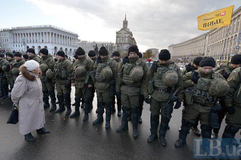 Полиция в понедельник перекроет Крещатик из-за массовых акций