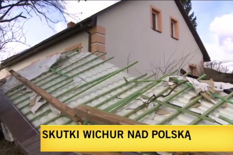 Десятки тисяч будинків залишилися знеструмленими через ураган у Польщі