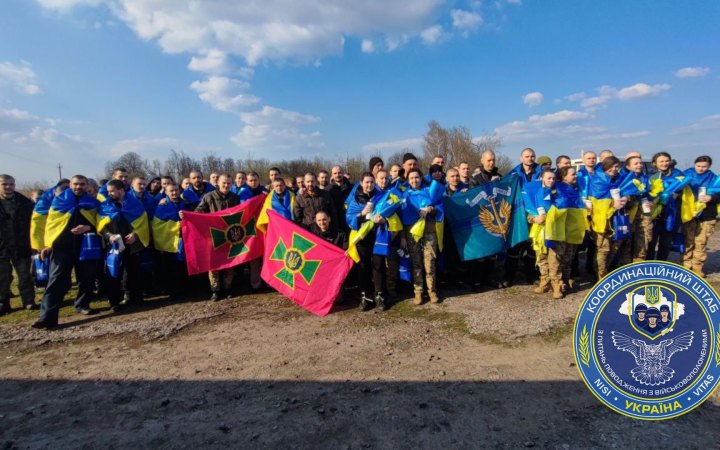 Із російського полону повернули ще 100 українських військовослужбовців