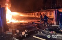 В Одесі під час російської атаки почалась пожежа