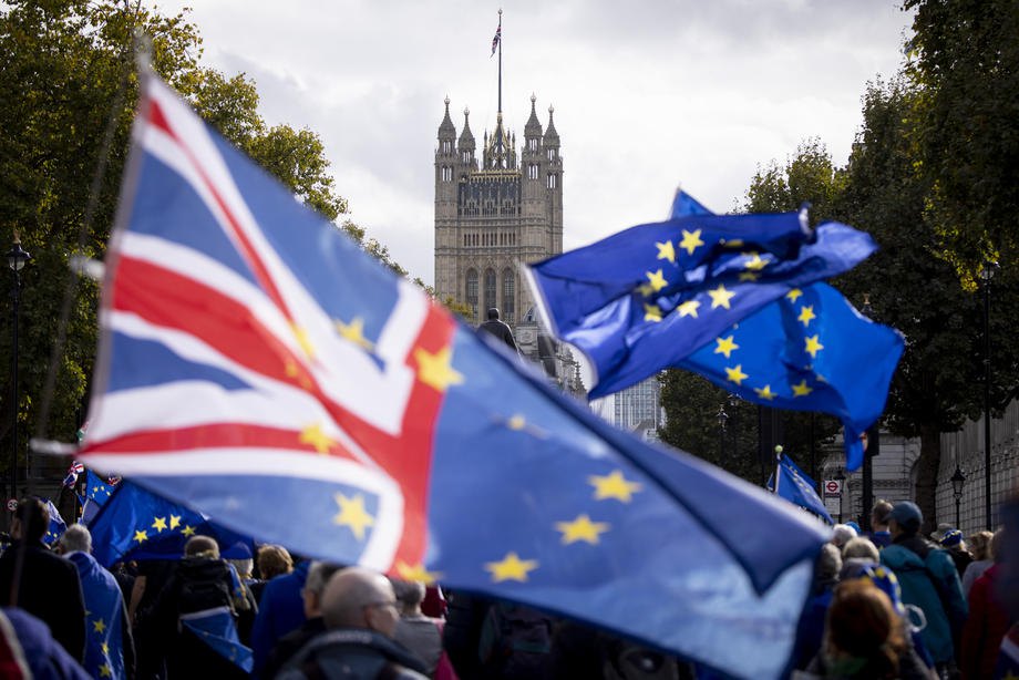 Акція в Лондоні за приєднання Великобританії до Європейського Союзу, 22 жовтня 2022 р.