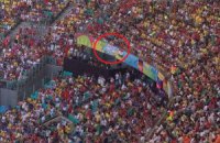 На матчі Німеччина - Португалія фани вивісили банер "Крим - це Україна"