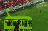 На матче "Шахтера" в Бразилии вывесили баннер в поддержку ДНР