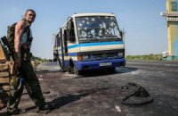Под Донецком расстреляли автобус с бойцами "Правого сектора", погибло 12 бойцов (обновлено)