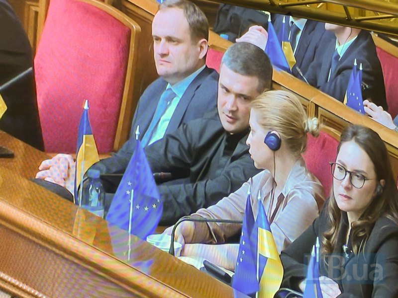 Олексій Кулеба, Михайло Федоров, Ольга Стефанішина та Юлія Свириденко під час засідання ВРУ, 16 липня 2025 р.