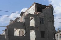В центре Харькова обрушилась стена дома