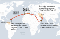 NYT: підсанкційний нафтовий танкер намалював на борту прапор РФ, щоб захиститись від переслідування Берегової охорони США