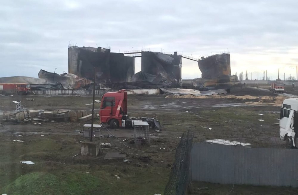 Зруйновані термінали компанії Allseeds внаслідок російської атаки.