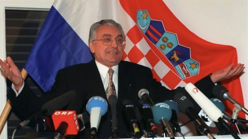 Перший президент незалежної Хорватії&nbsp;Франьо Туджман&nbsp;(30 травня 1990 р. — 10 грудня 1999 року).