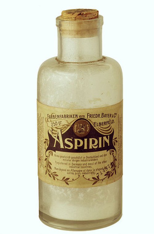 Аспірин компанії Bayer, 1899 р.