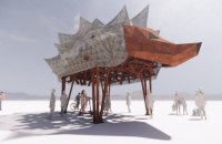 На фестивалі Burning Man Україну представить об’єкт з протитанкових їжаків
