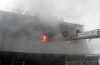 В Ужгороде сгорел универмаг "Украина"