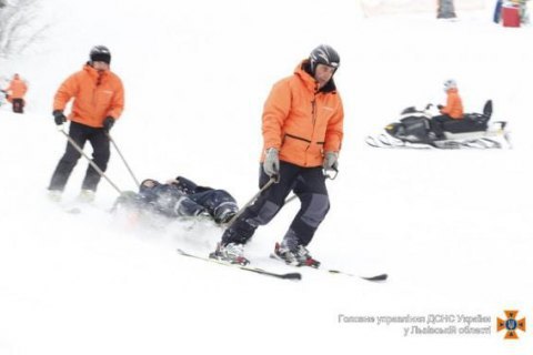 На Львовщине травмировались четыре лыжника