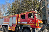 В Запорізькому районі внаслідок ворожої атаки пошкоджено автомобіль ДСНС