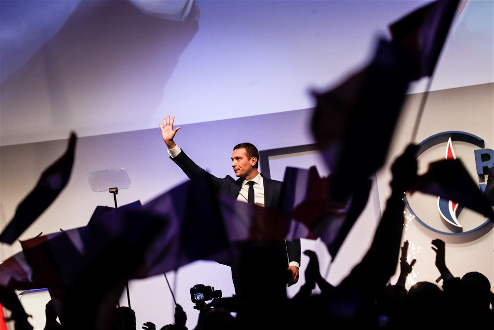 Джордан Барделла під час конгресу партії в Парижі, 5 листопада 2022 р.