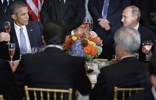 Президент США Барак Обама и президент России Владимир Путин