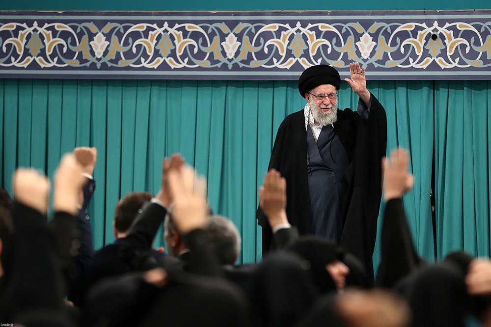 Верховний лідер аятола Алі Хаменеї під час виступу в Тегерані, 17 січня 2026 р.