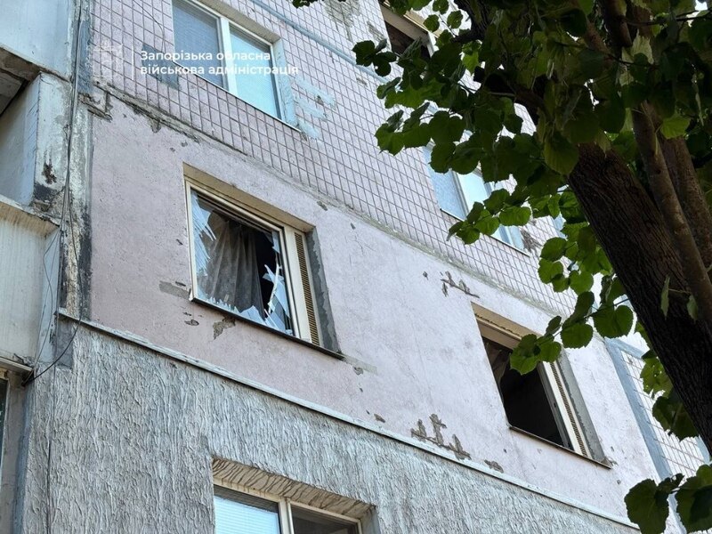 Наслідки російських обстрілів Запоріжжя