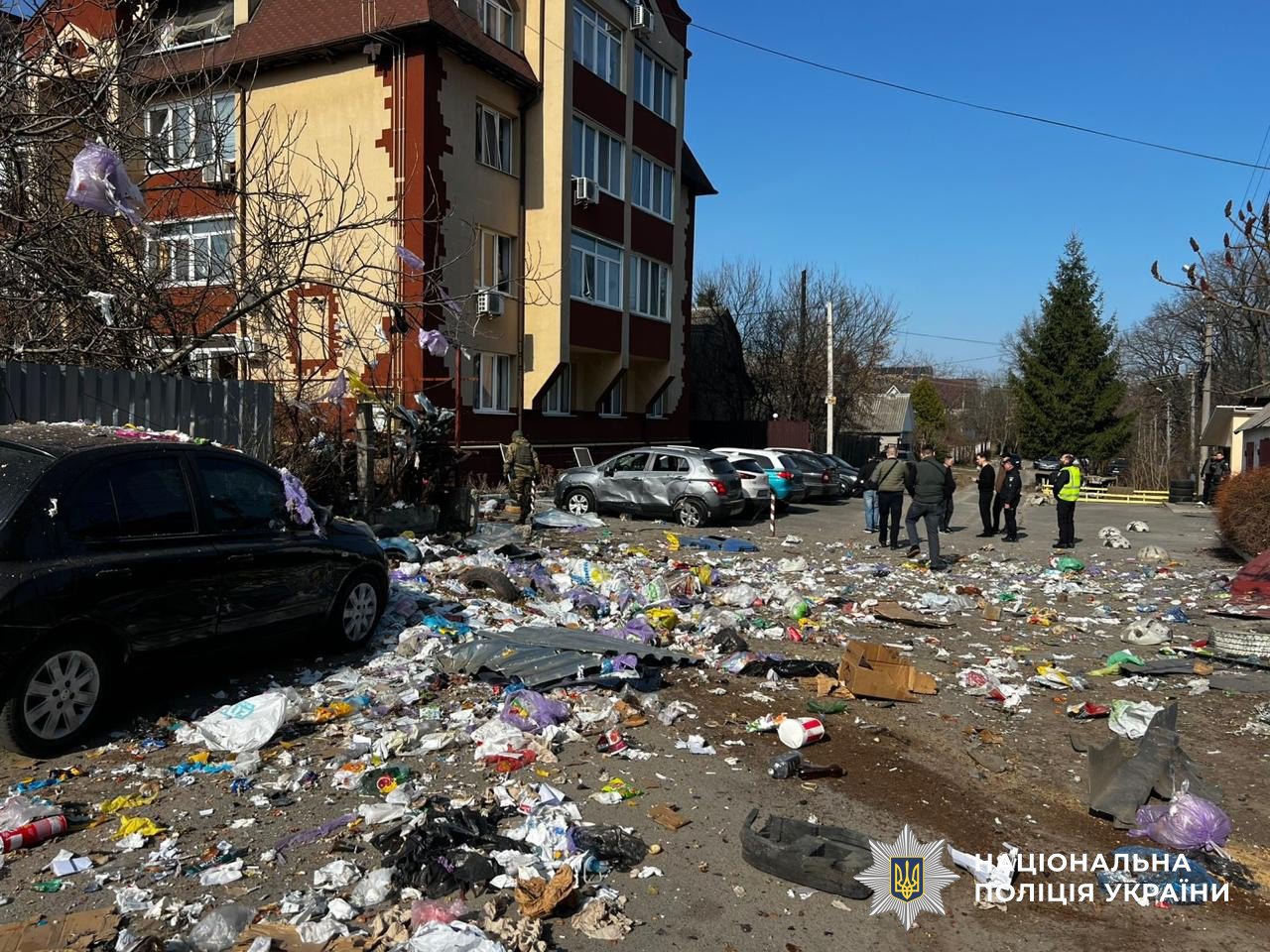 Наслідки вибуху у Бучі 23 березня