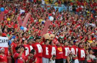 Чилийцы празднуют историческую победу над Испанией 