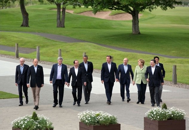 Десятка лидеров на саммите G8 в Северной Ирландии в 2013 году