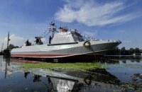 У Києві спустили на воду перший десантний катер "Кентавр"