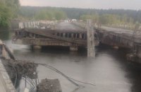 Зруйнований блискавкою міст на Київщині планують відновити за три тижні