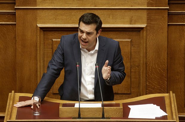 Алексіс Ципрас висупає в парламенті