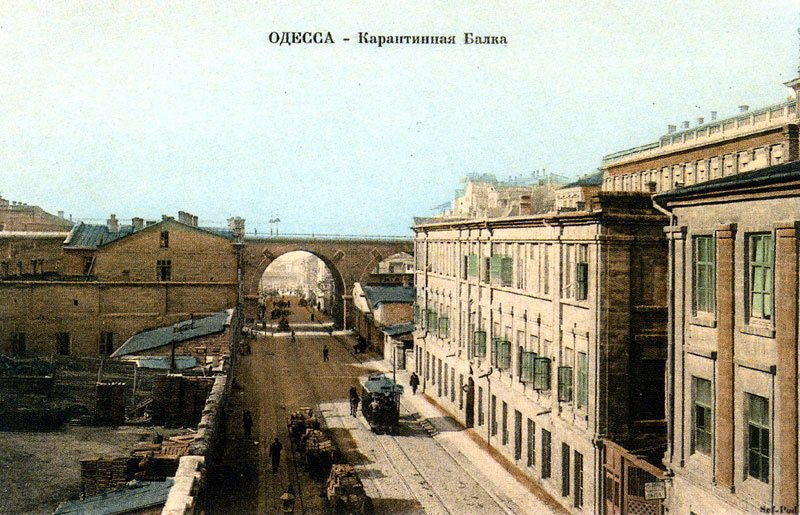 Центральна вулиця Хаджибею на одеській пощтовій листівці початку ХХ ст.