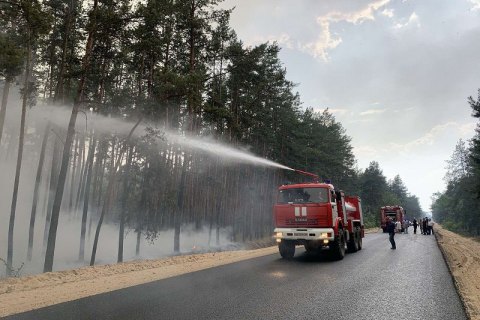 До ліквідації наслідків пожежі в Луганській області залучили прикордонників зі складу ООС