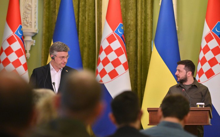 Зеленский подписал с премьером Хорватии Декларацию по европейской перспективе Украины