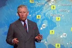 Принц Чарльз выступил в роли ведущего прогноза погоды в Шотландии