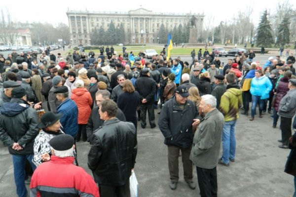 Митинг в Луганске