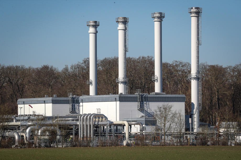 Сховище природного газу в Редені, котре належить Газпрому, Німеччина, березень 2022 року. 