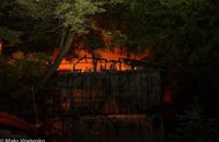 В Одессе сгорел неиспользуемый корпус санатория "Красные зори" (обновлено)