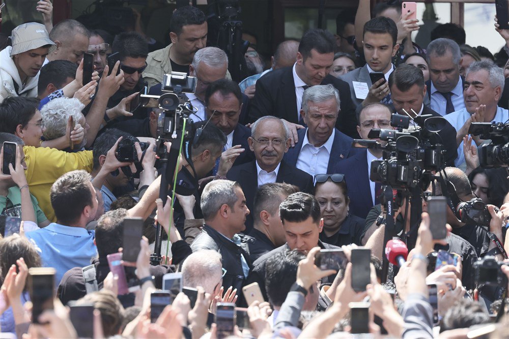 Кемаль Киличдароглу на виборчій дільниці в Анкарі, 14 травня 2023 р.