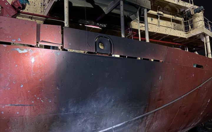 Росія атакувала цивільне судно, яке прямувало до одного з портів Великої Одеси