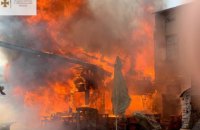 В центре Тернополя загорелся ресторан