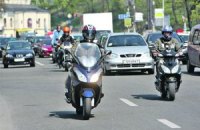 В Киевской области участковых милиционеров пересадили на скутеры