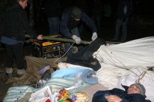 Донецкие чернобыльцы прекратили голодовку и свернули палатки 